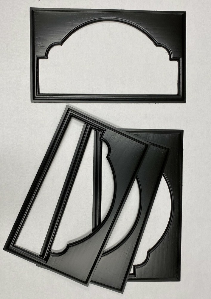 4 Amarr Cathedral Replacement Insert for Short Panel Amarr Garage Door Black