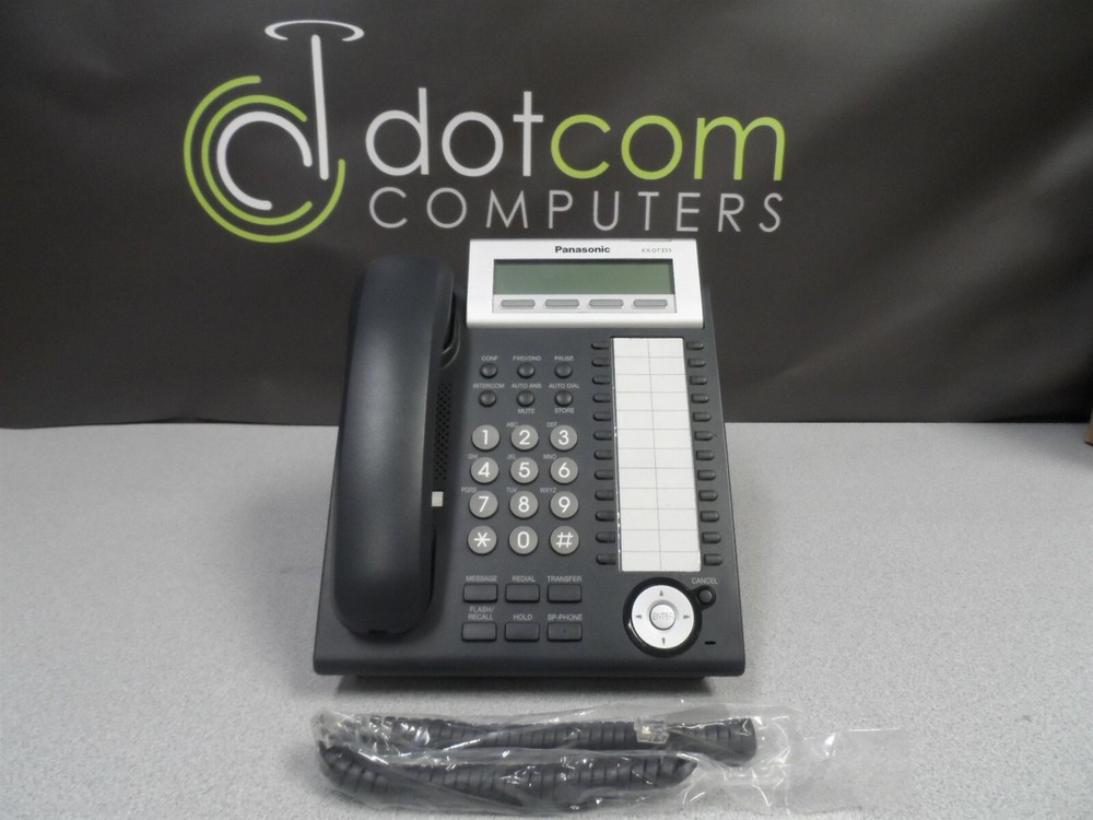 Panasonic KX-DT333-B Basic Charcoal Display Digital Office Phone KD-DT333