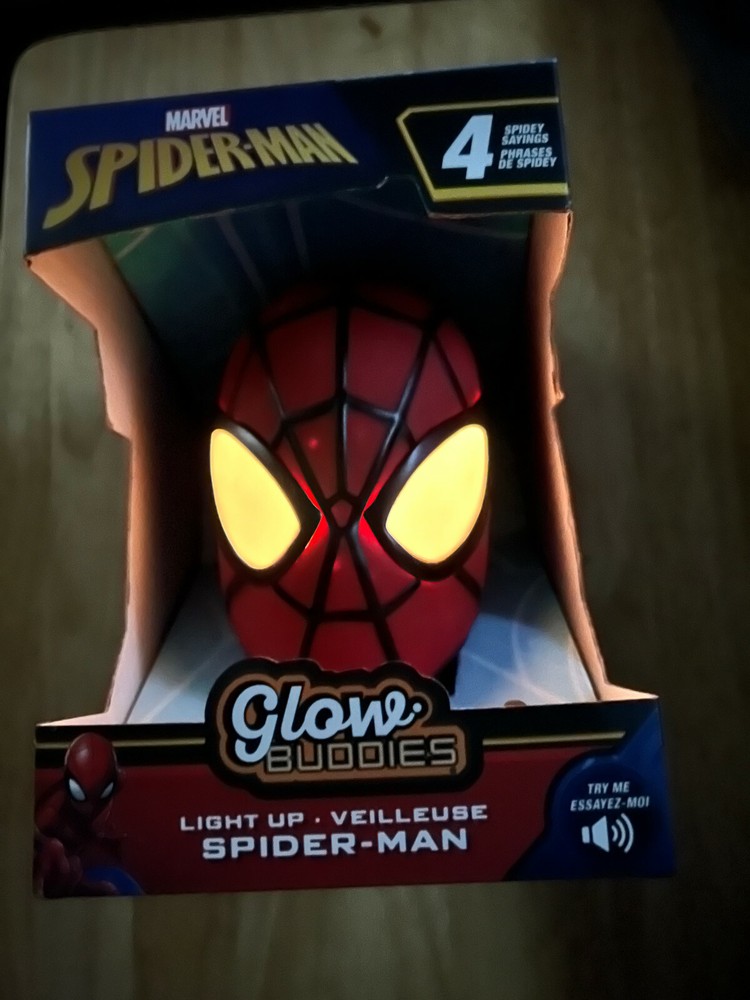 Marvel Glow Buddies Light Up Spider-Man Head