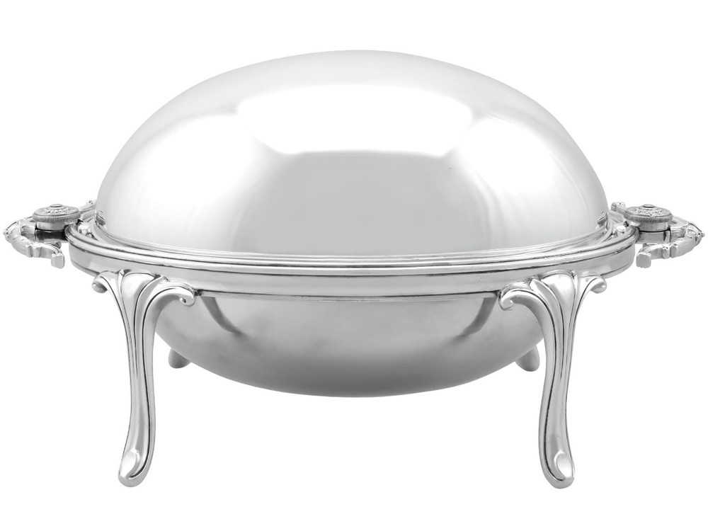 Sterling Silver Breakfast / Warming Dish Antique George V