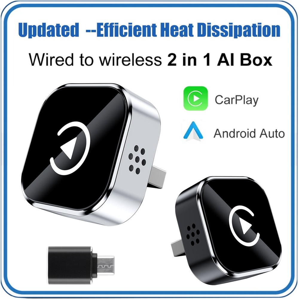 New USB Wireless CarPlay Adapter For iPhone Apple Wireless Dongle Update Version