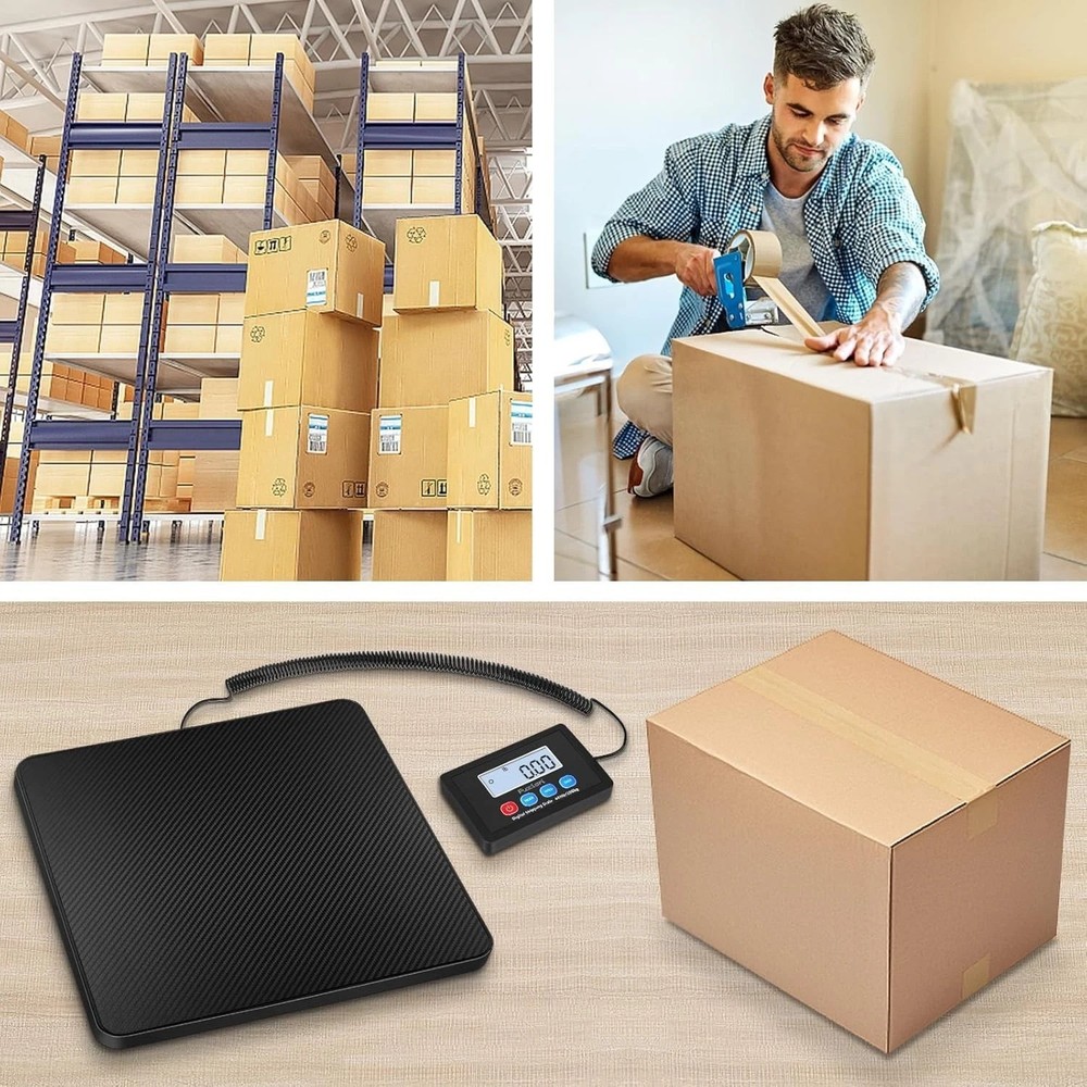 High Accuracy 440LB Digital Shipping Scale with 10g Precision - Tare Function