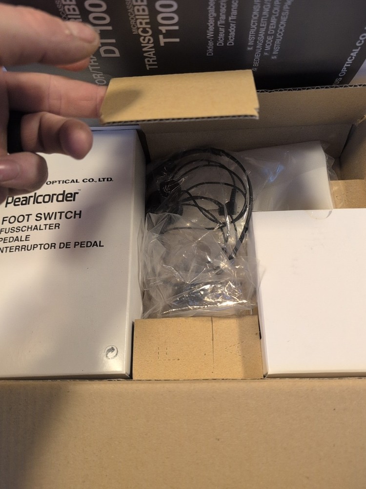 Olympus Pearlcorder T1000 Desktop Cassette Transcriber Recorder Microcassette