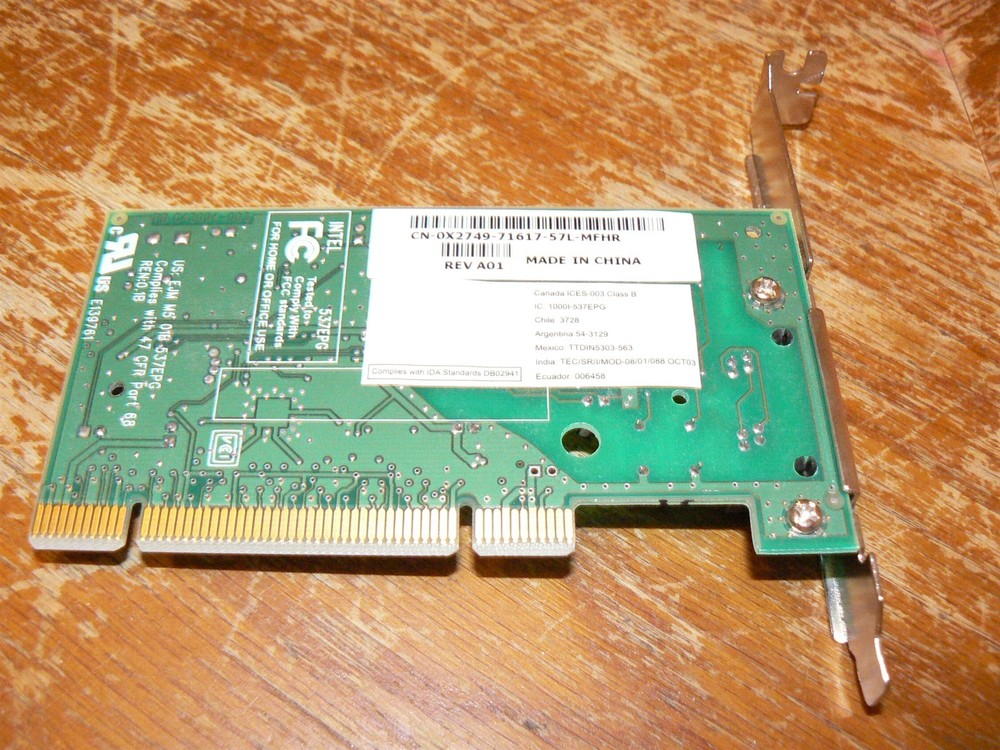 Intel Model 537EPG 56K V.92 Internal Modem PCI Card Data/Fax