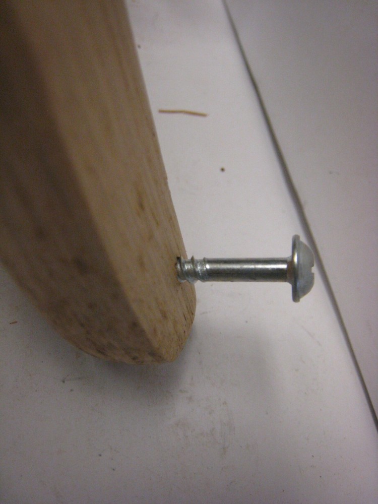6 Unfinished Solid Oak Wood Desk Drawer Pull Handle 6-3/8 L 5-1/4 C-C + screws