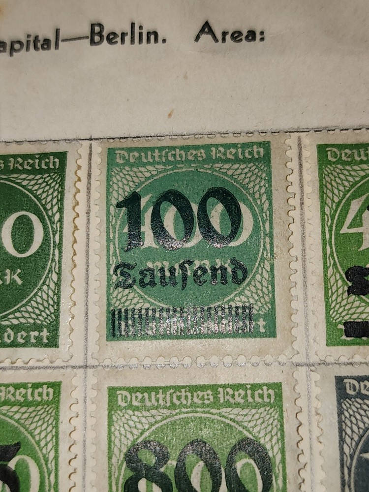 Foreign Germany 100 Saufend Stamp Used - #H250