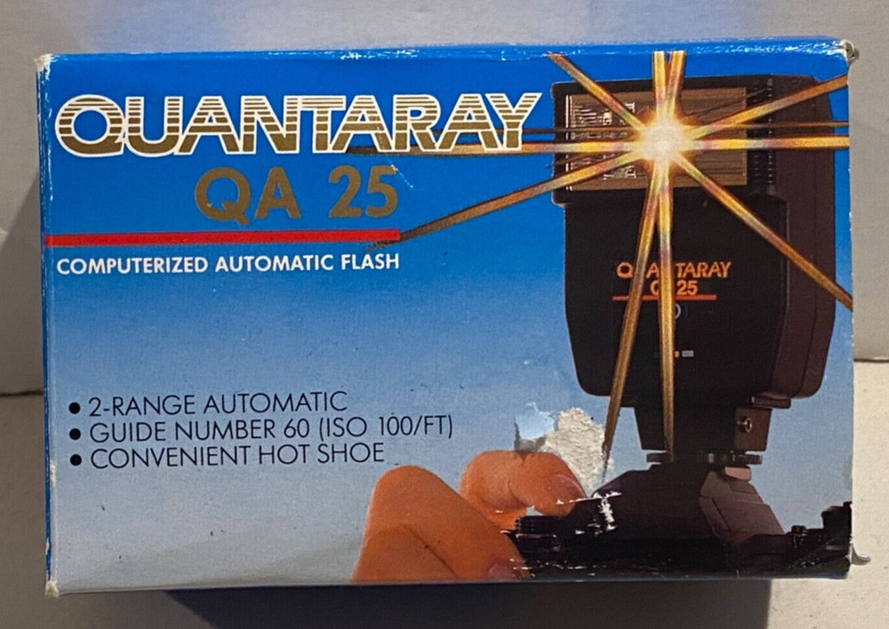 Quantaray QA 25 Computerized Automatic Flash Unit in Box