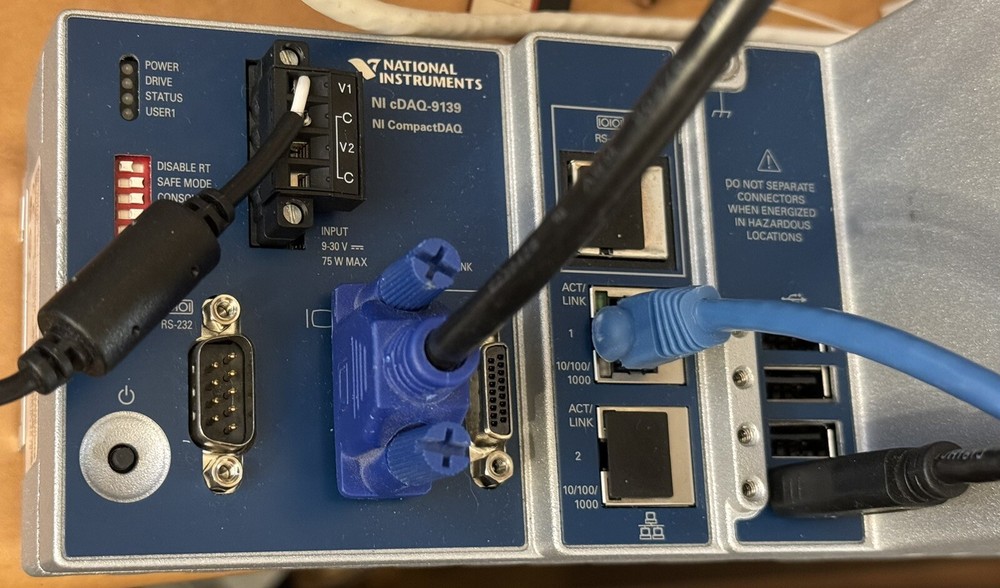 National Instruments cDAQ-9139 8-Slot CompactDAQ Controller Win7emb