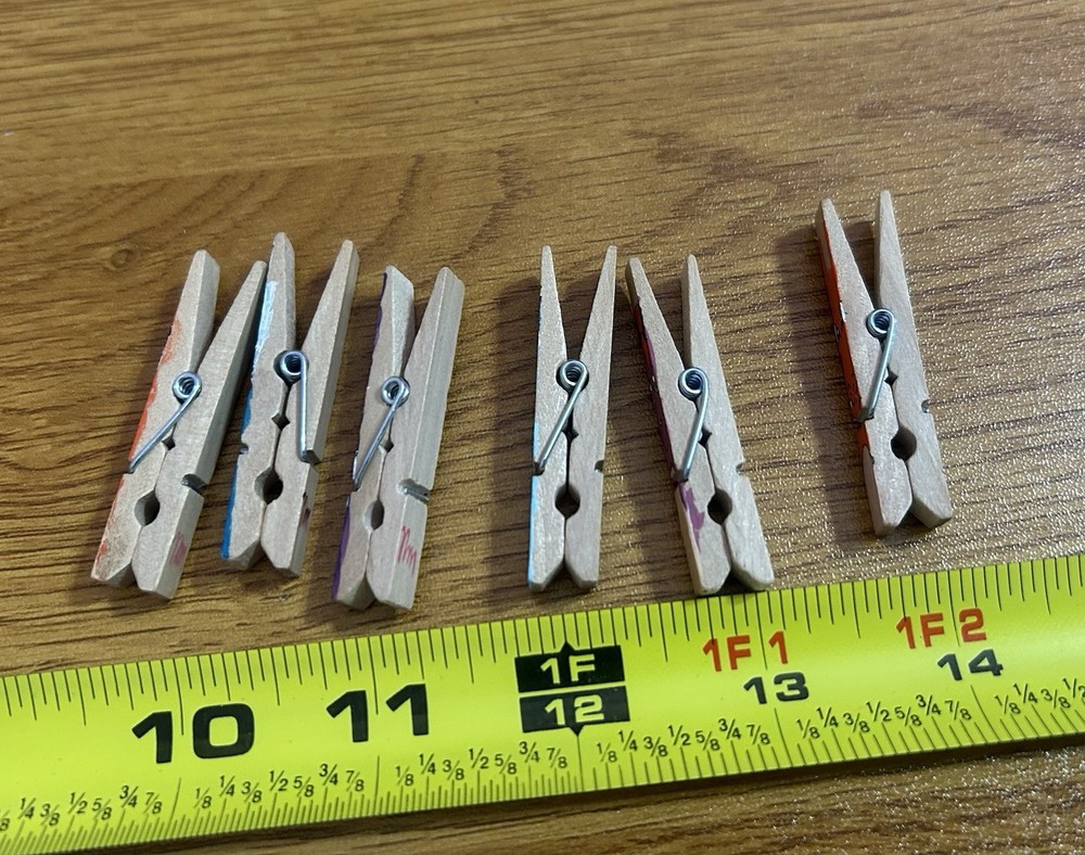Hand painted Pokémon Mini clothespins