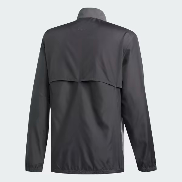 adidas Mens Full Zip Essentials Wind Jacket, Grey, Small, NEW