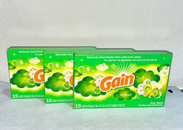 Gain Original Dryer Sheets ( 15 Sheets ) 3 Pack )