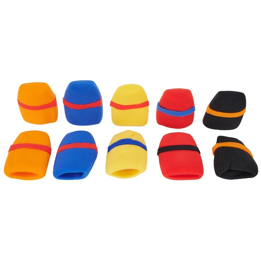 10pcs Microphone Headset Thicker Soft Foam Sponge Windscreen Mic Cover One Size
