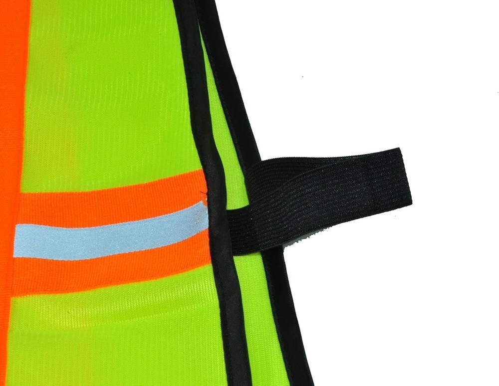 High Visibility Reflective Safety Vest ANSI Class 2 with Multi-Function Pockets