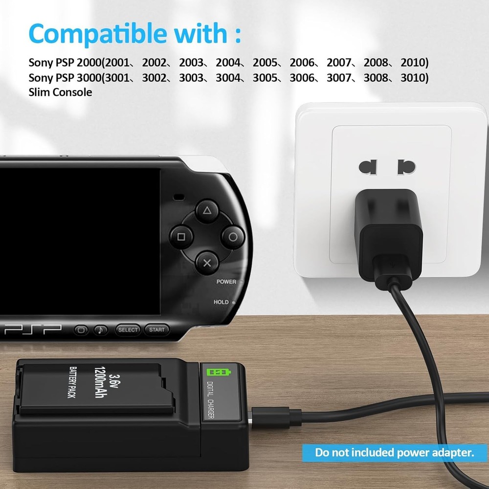 Rechargeable PSP Batteries & Charging Dock