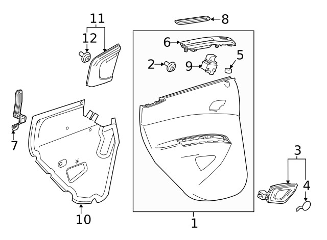 Genuine GM Switch Panel Bracket 95157641