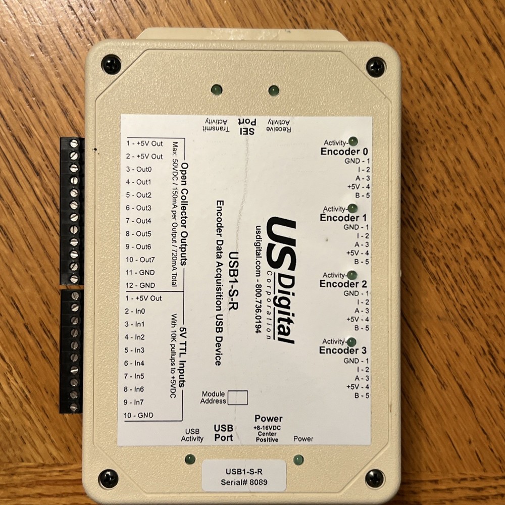 US DIGITAL USB1-D-R Encoder Data Acquisition USB Device