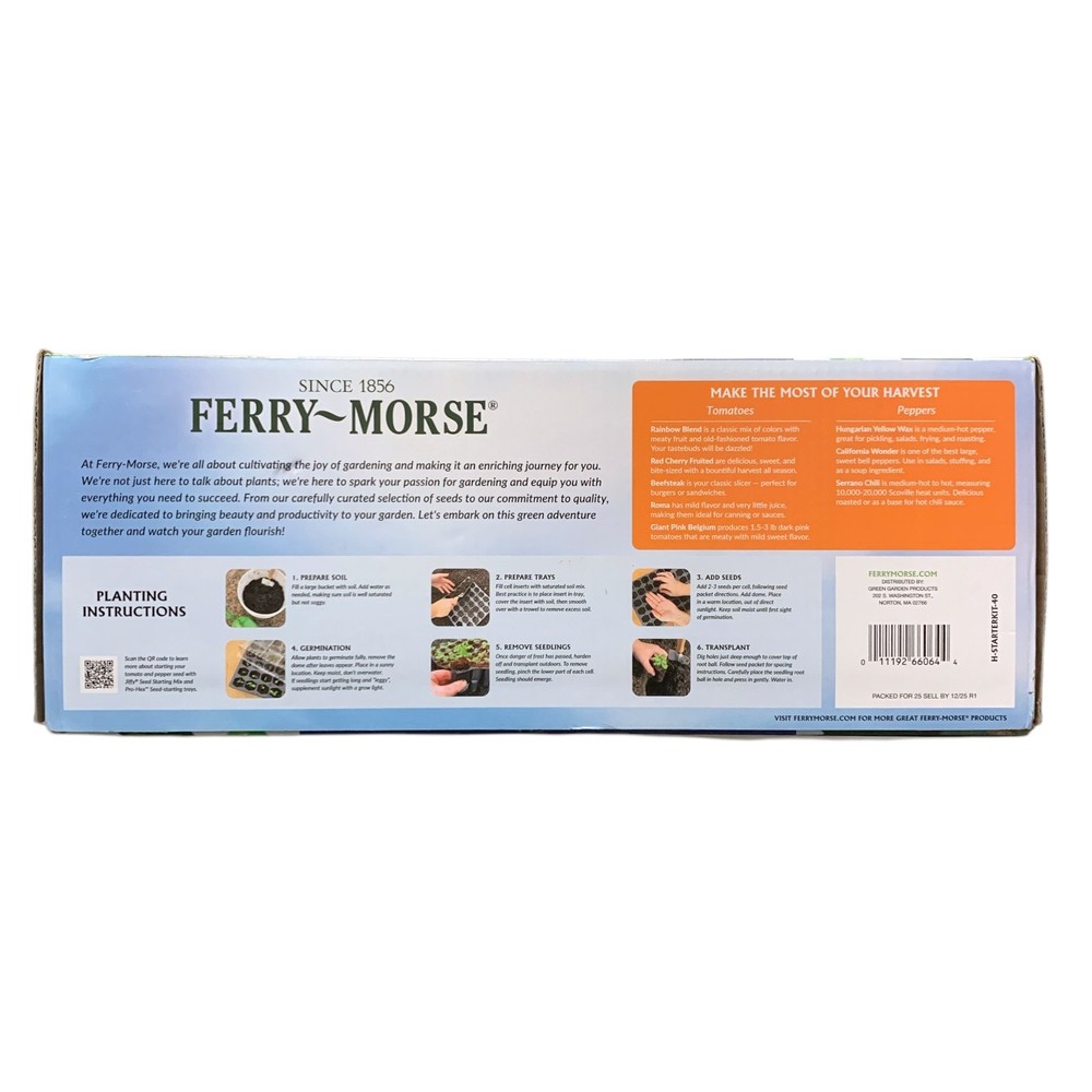 Ferry-Morse All-In-One Tomato & Pepper Seed Starter Kit Value Bundle