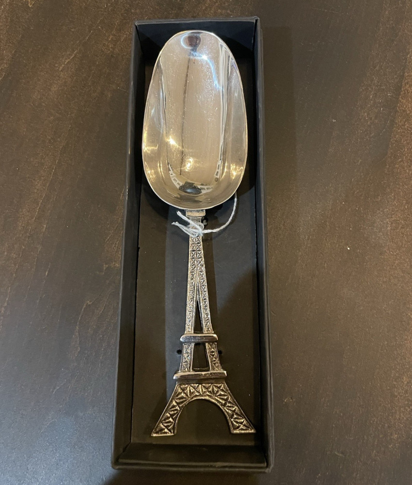 Godinger 9" ICE SCOOP Silver Art Eiffel Tower ~ In Original Box - B140
