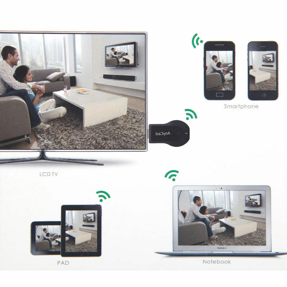 1080P HDMI Bluetooth Airplay Miracast WiFi Display Receiver Dongle For Android