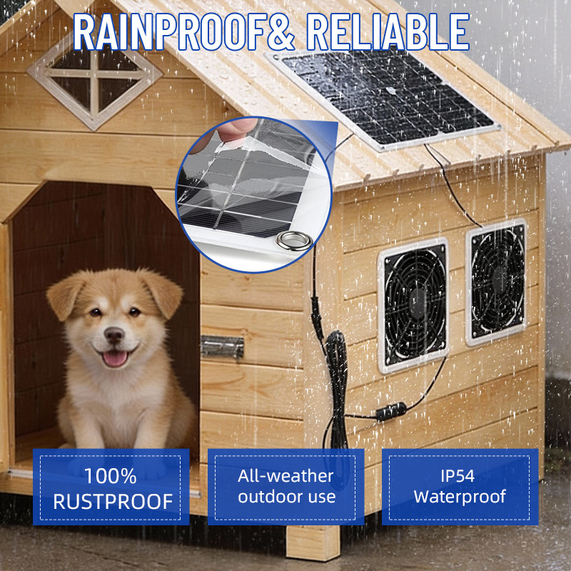 High-efficiency Monocrystalline Silicon Solar Panel With 2 fans New product