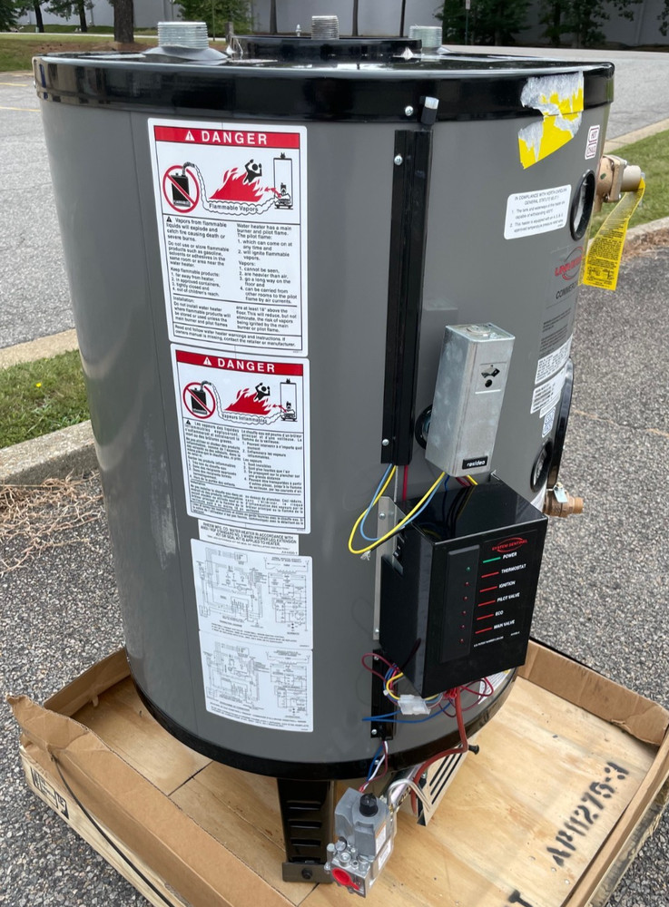 NEW RHEEM Universal Commercial Natural Gas 35 Gallon Water Heater 120V