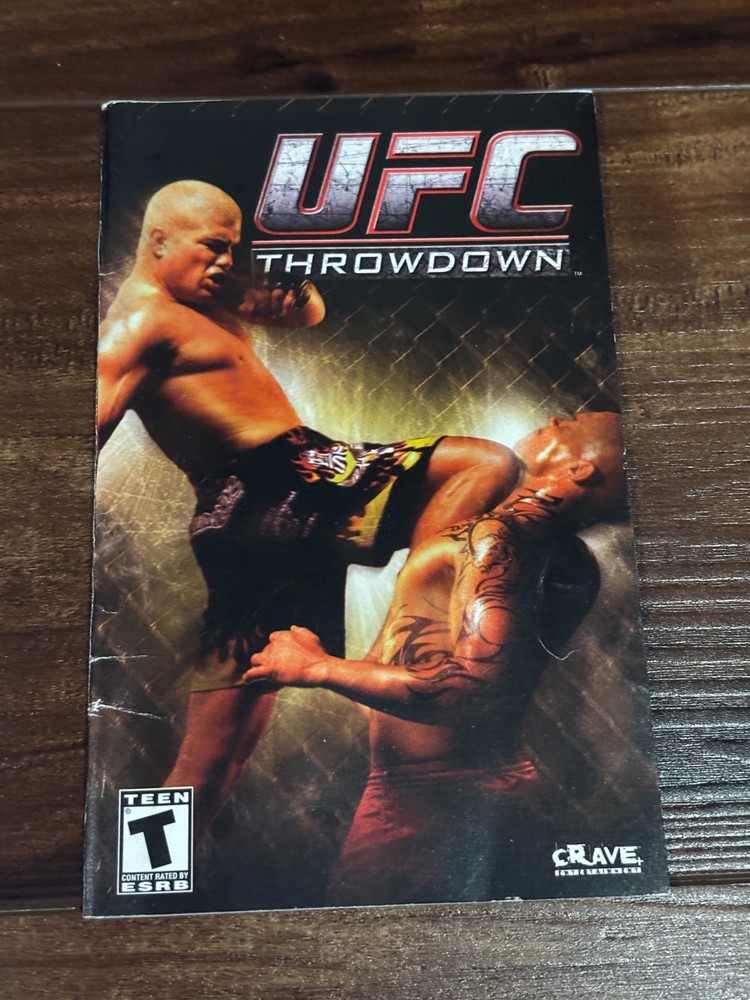 UFC Throwdown Playstation 2 PS2 Instruction Manual Only