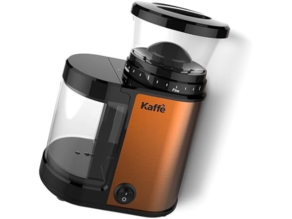 Kaffè Kaffe Electric Coffee Burr Grinder - 5.5oz Copper