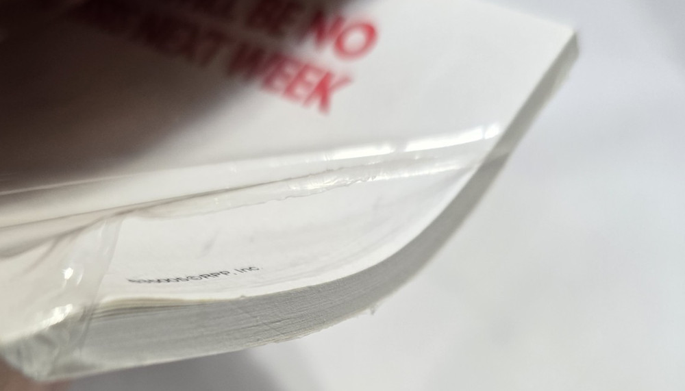 Humor Post-It Notes removable There will be No Crisis Next week Schedule Full