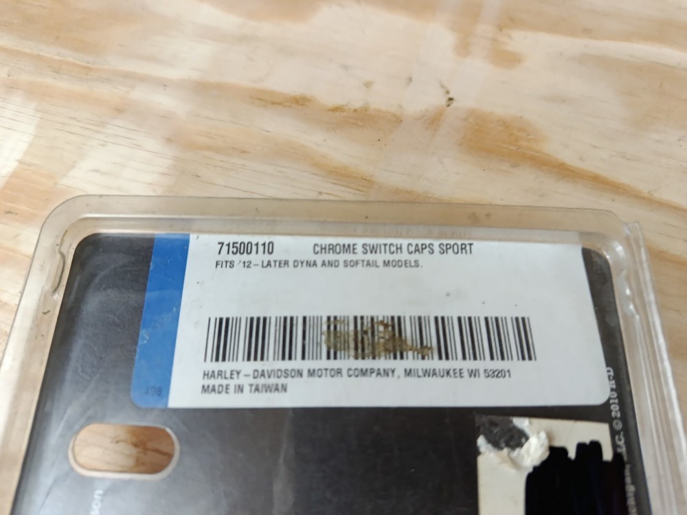 Genuine Harley Davidson Chrome Switch Caps 71500110