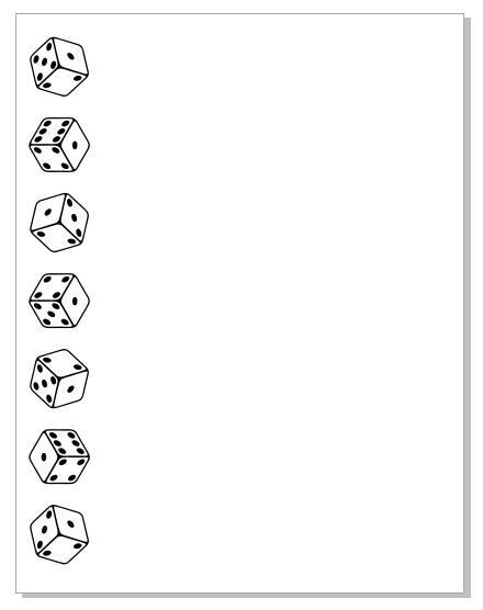 Dice Notepad NP33