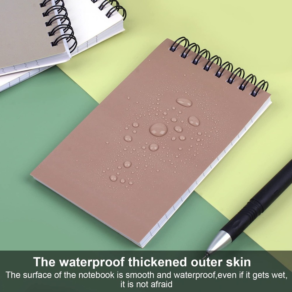 Utron 6Pcs Spiral Notebook, Double Loop Pocket Notebook, Office Style Mini No...