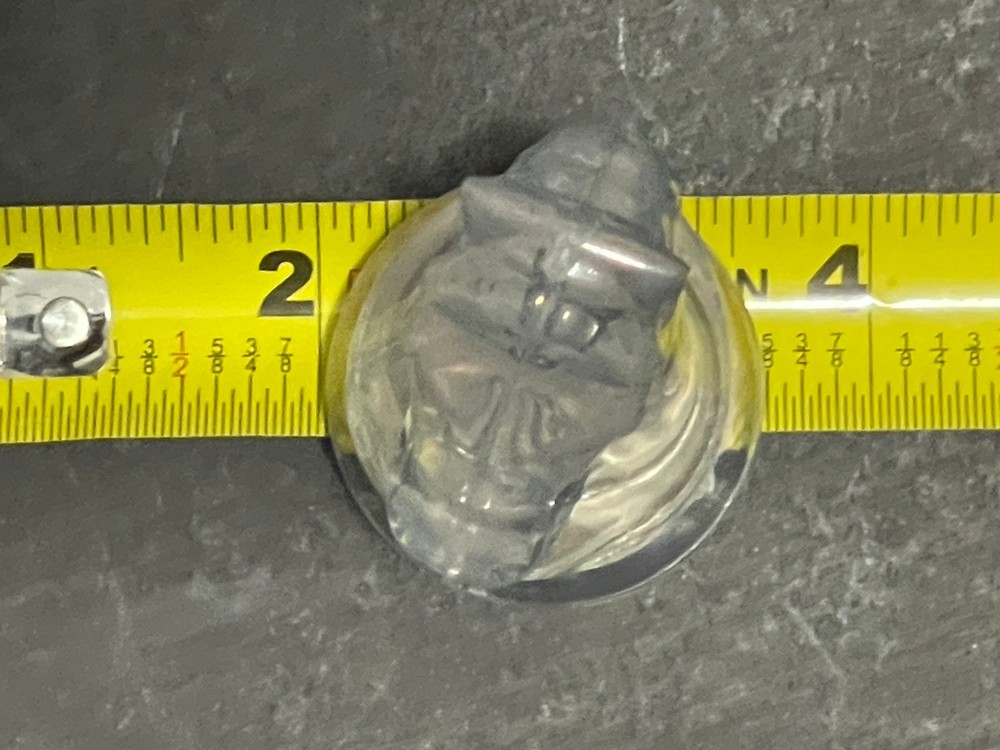 3" CLEAR PLASTIC KNIGHT