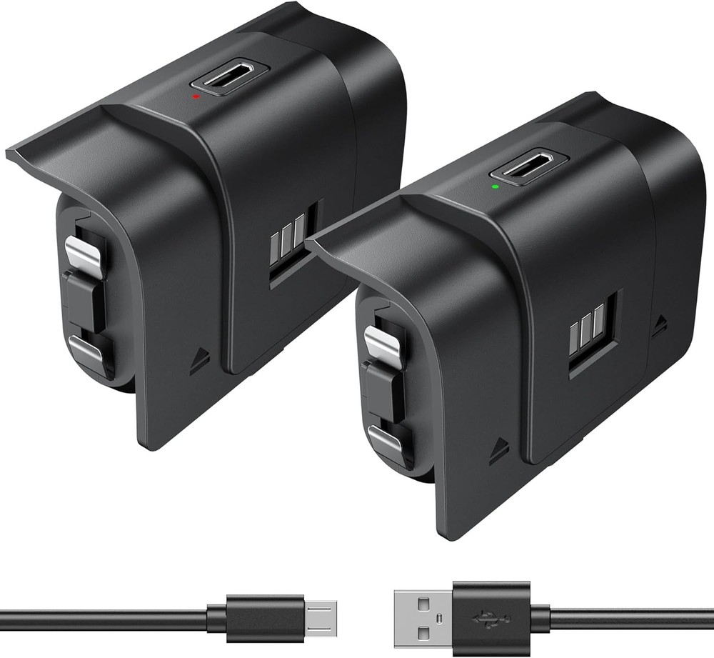 Rechargeable Xbox Controller Battery Pack, Play & Charge Kit for Xbox One/Xbox S