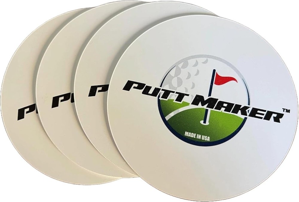 Putting Discs 4-Pack, Stocking Stuffer for Golfers, Golf Training Disk Access...