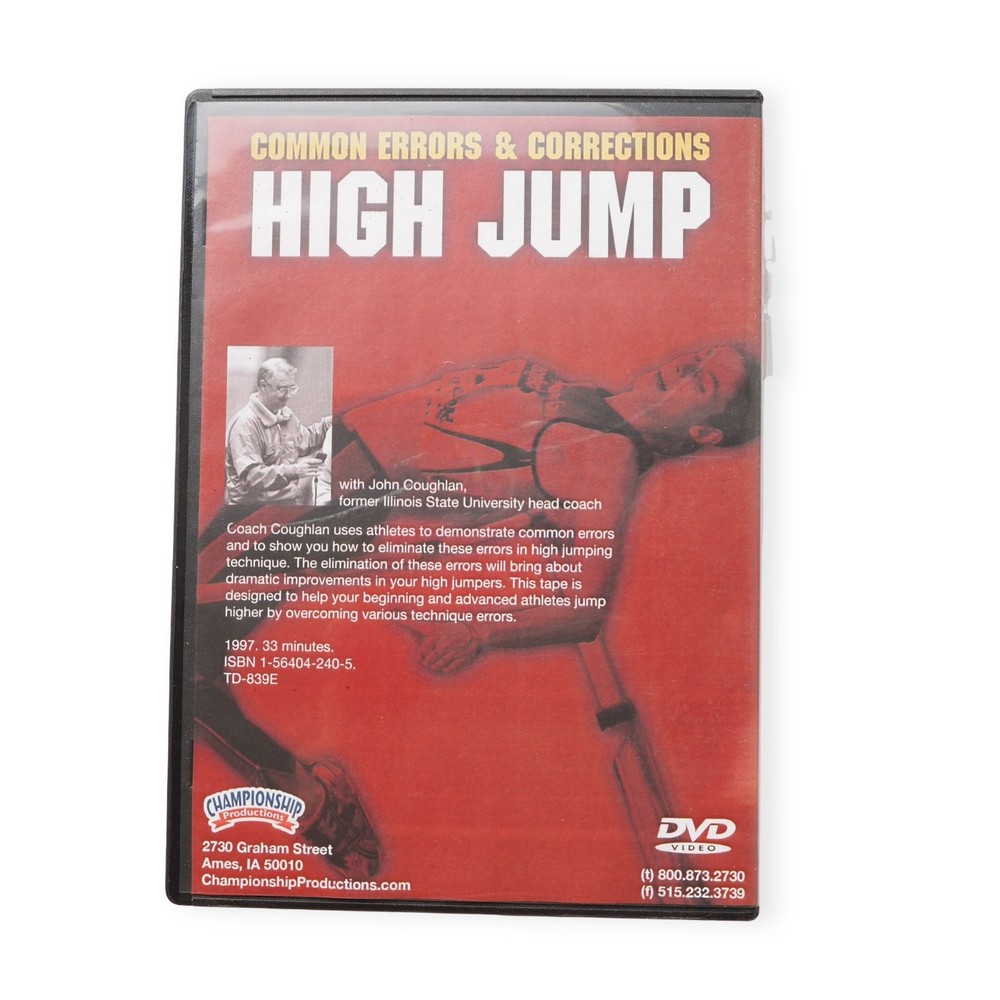 Championship High Jump: Common Errors & Correction Featuring John Coughlan DVD