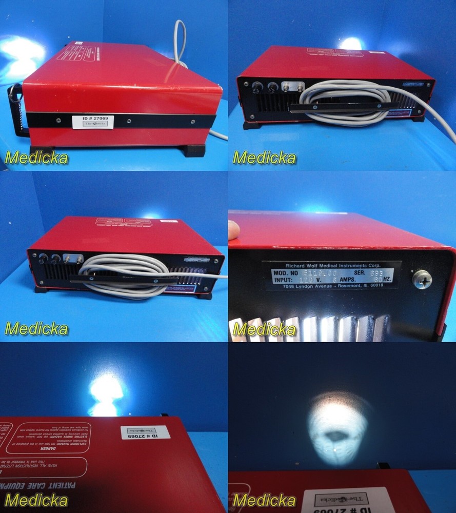 Richard Wolf 5119.00 Dual Auto Iris Fiber Light Projector / Light Source ~ 27069