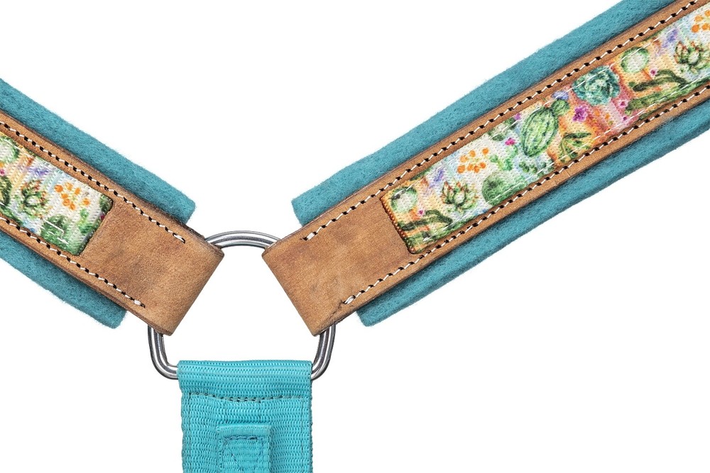 Western Saddle Breastcollar - Nylon, Leather & Felt Backed - 7 Fun Prints