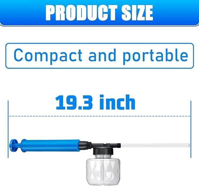 19" Powder Duster Sprayer with Push-Pull Air Pump for Diatomaceous Earth, Delta