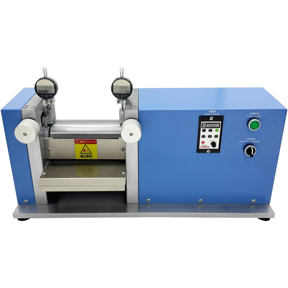 110V Lab Battery Electrode Sheet Roller Presser Φ97MM×200MM Calendering Machine