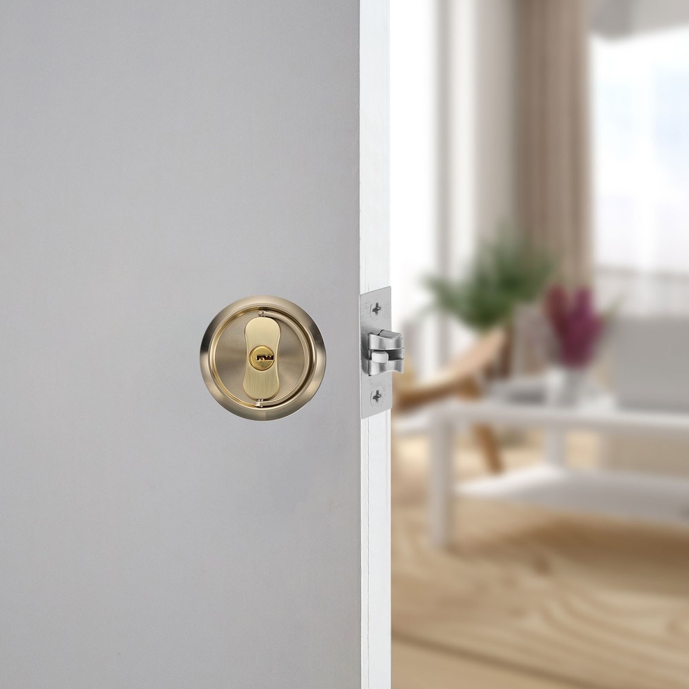 Stainless Steel Deadbolt Lock, Single Dead Bolt Locks, Gold