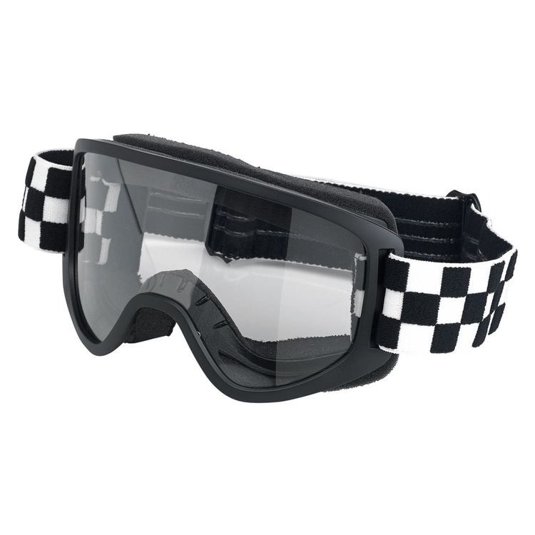 Biltwell Moto 2.0 Goggles BLACK WHITE CHECKERS