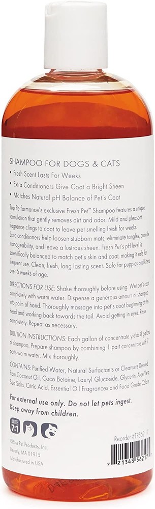 Top Performance Fresh Pet Shampoo -17 oz.