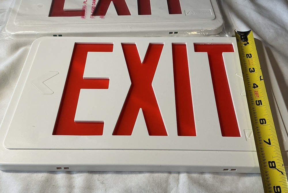 2 Lithonia EXIT Signs Hard Plastic Replacement Covers