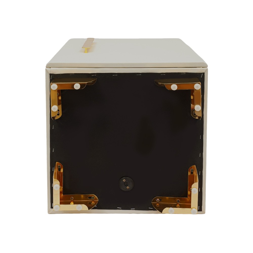 Phone Charging Bedside Cabinet, Grey, Bedside Table with Safe+Combination Lock