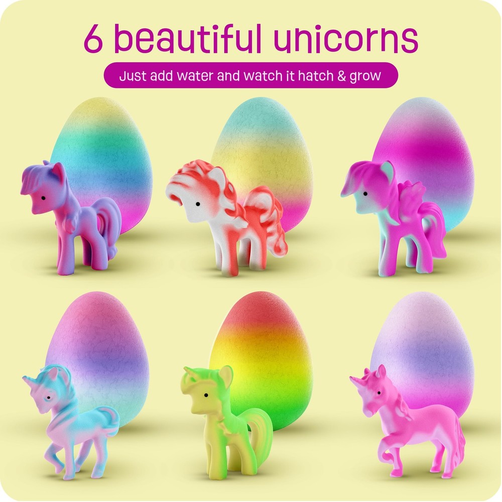 Dan&Darci Unicorn Hatching Surprise Eggs for Kids - Easter Medium,