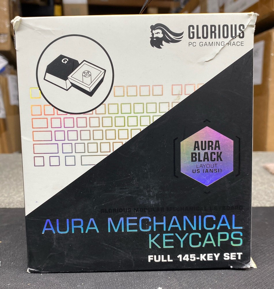 Glorious Aura Mechanical Keyboard Keycaps V2 - Black