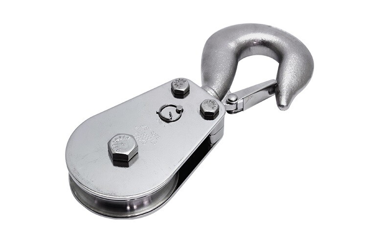PULL-PRO SWIVEL HOOK BLOCK, 1/2" R, 2.5", BB, 316 SS