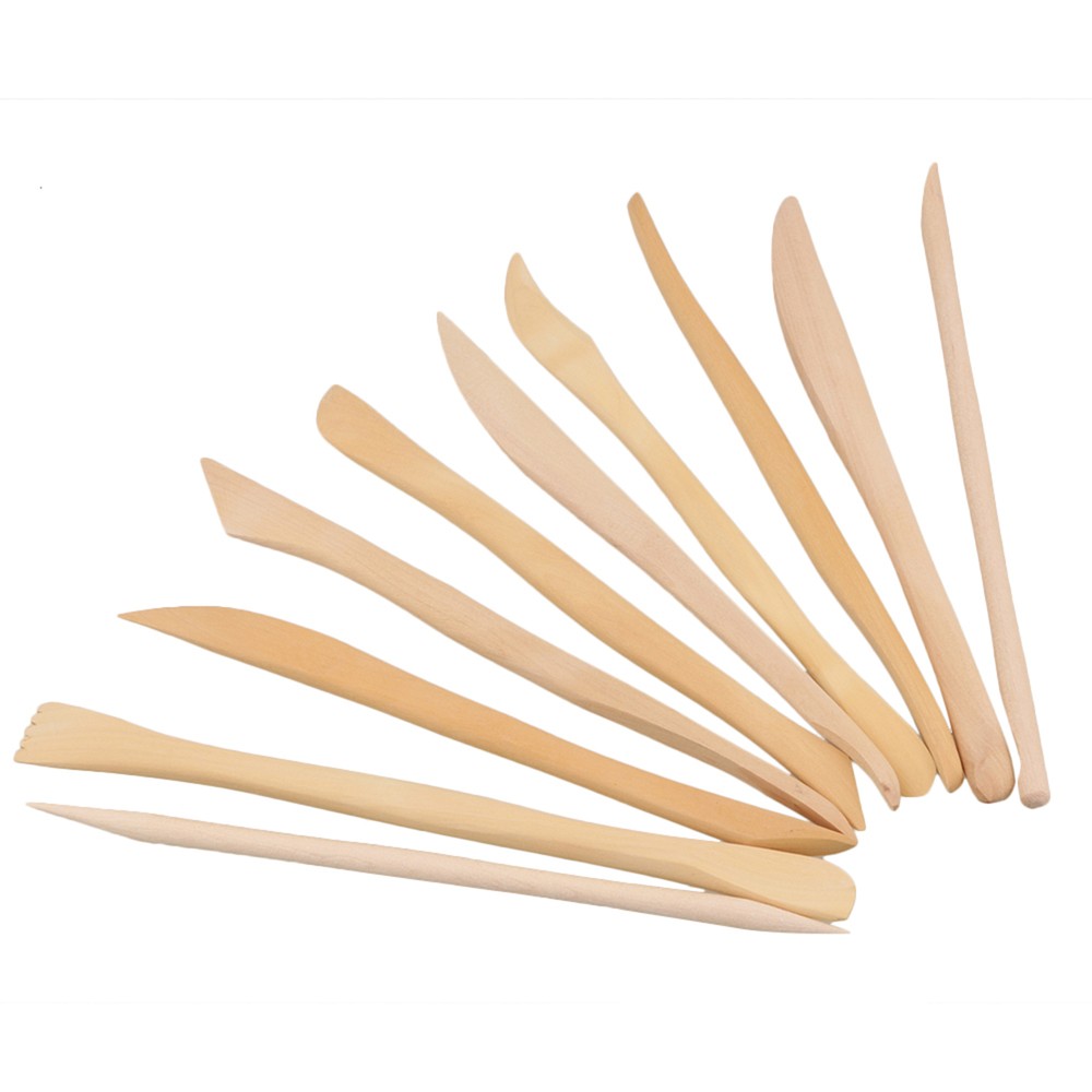 10PCS Different Shape Wood Clay Sculpture Tools