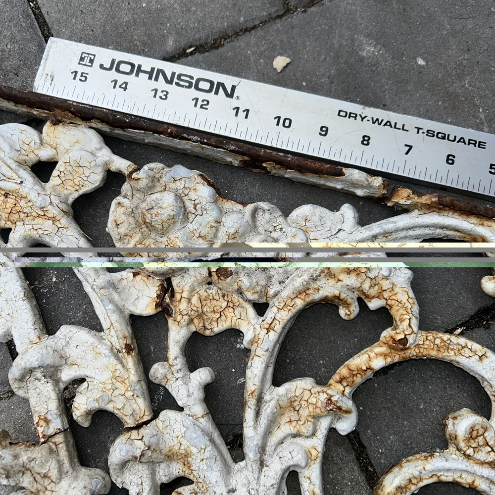 Large Antique Ornate Cast Iron Decorative Angle Bracket
