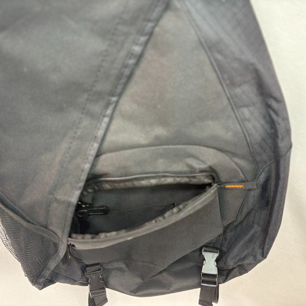 EUC Bushnell Black Canvas Shoulder Sling Backpack